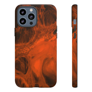 Red Flame Ink Art iPhone Case (Protective) iPhone 13 Pro Max Matte Phone Case