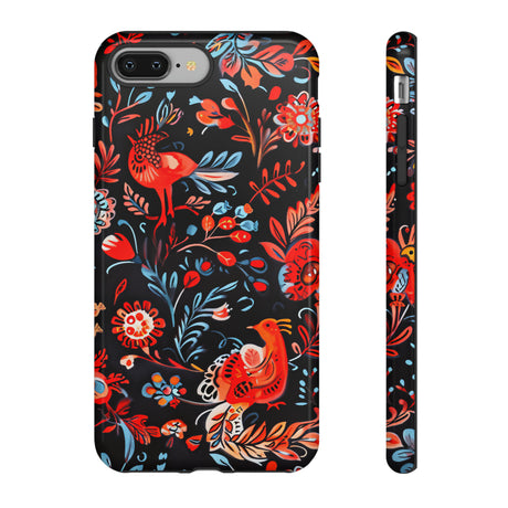 Slavic Myth Firebird & Domovoi - Protective Phone Case