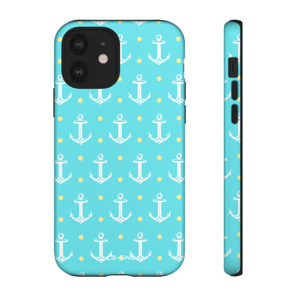 Nautical Anchors & Dots - iPhone Case