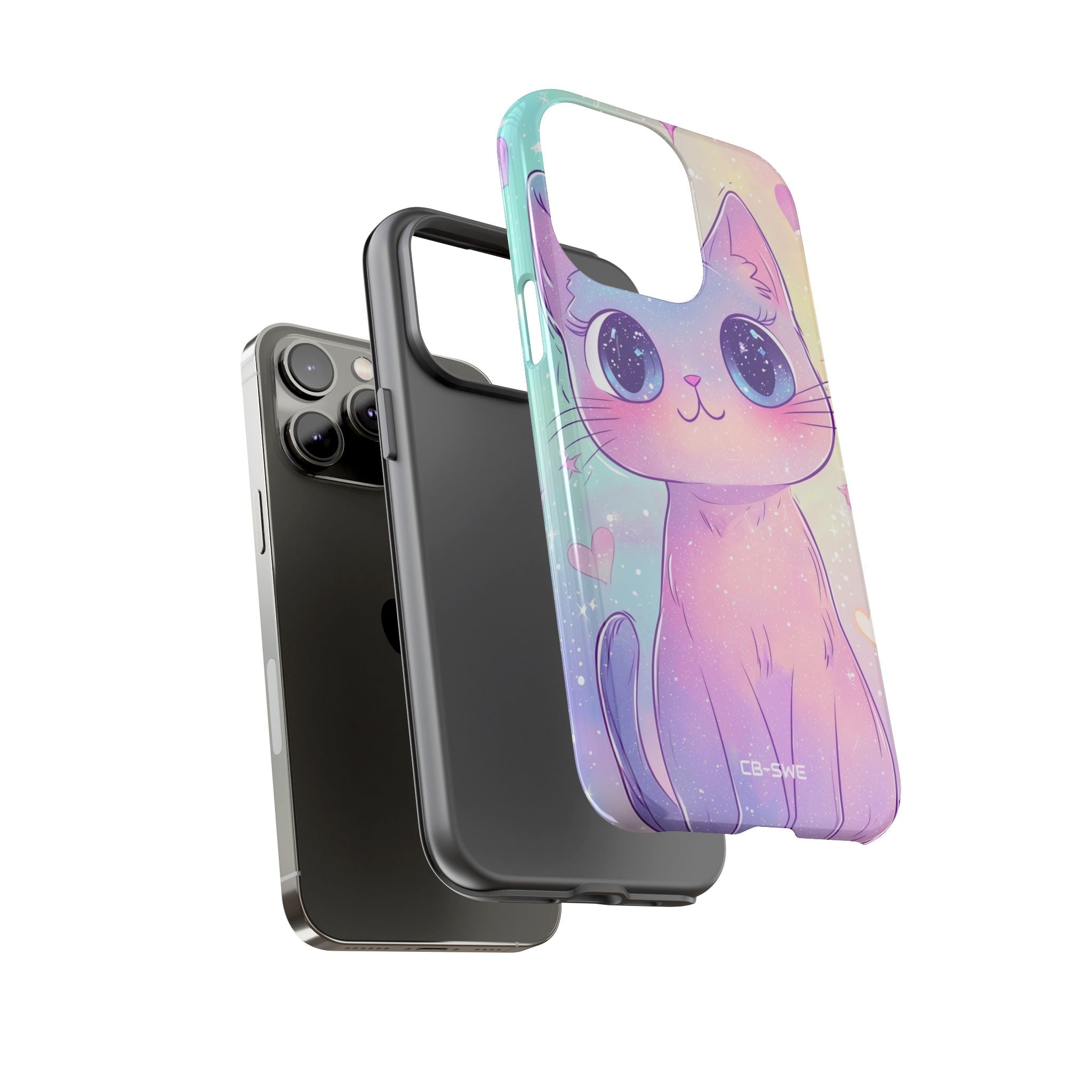 Sparkling Cat Smiles - iPhone Case