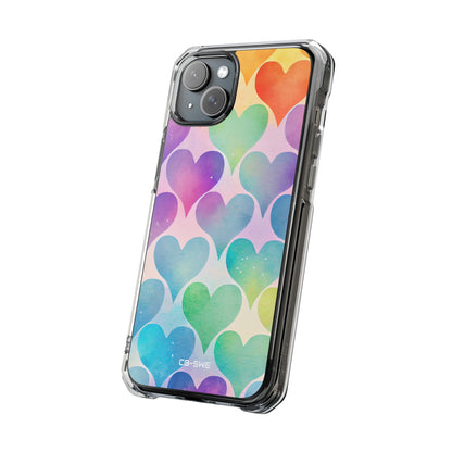 Watercolor Heart Symphony iPhone Case - Impact