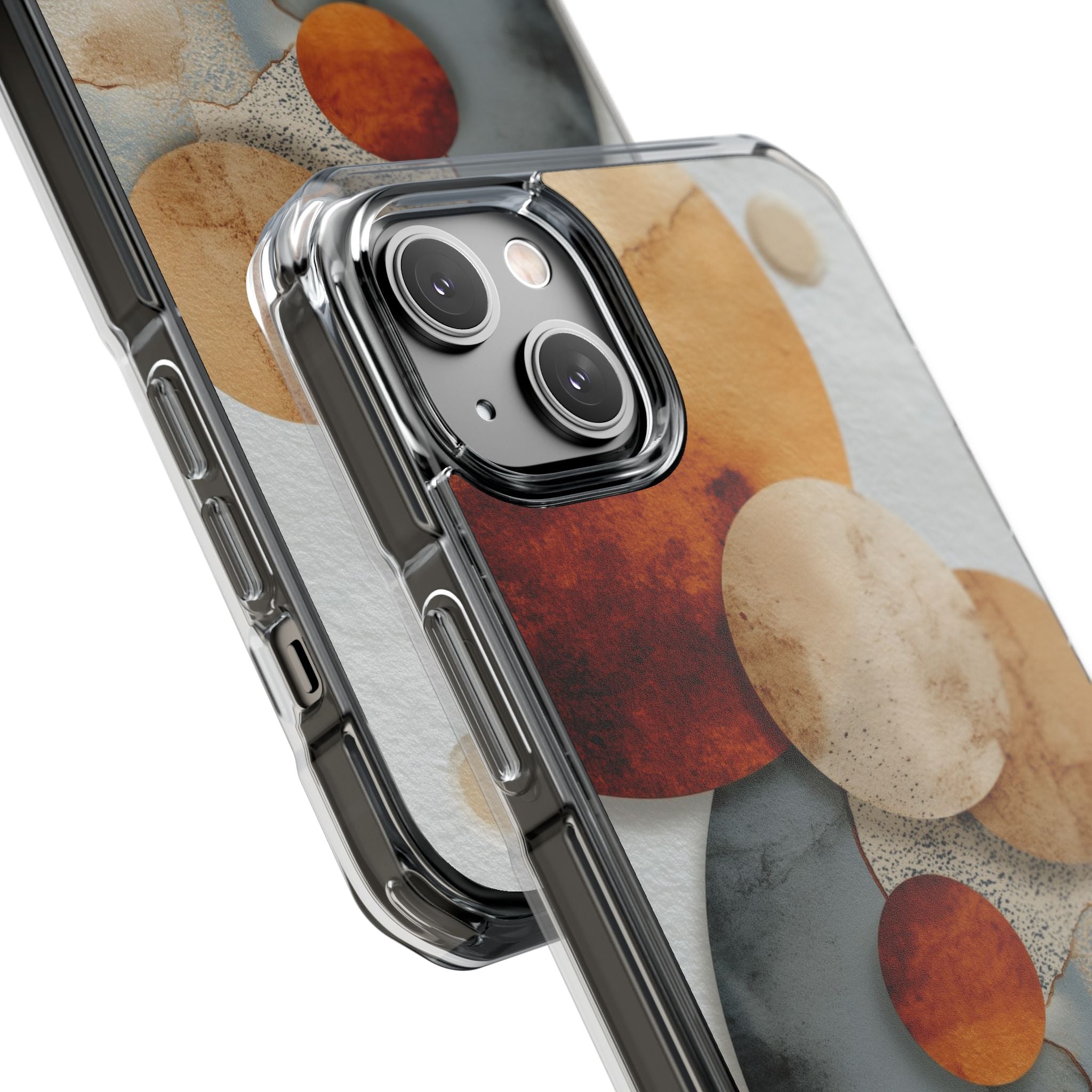 Circles Embrace Warmth iPhone Case - Impact