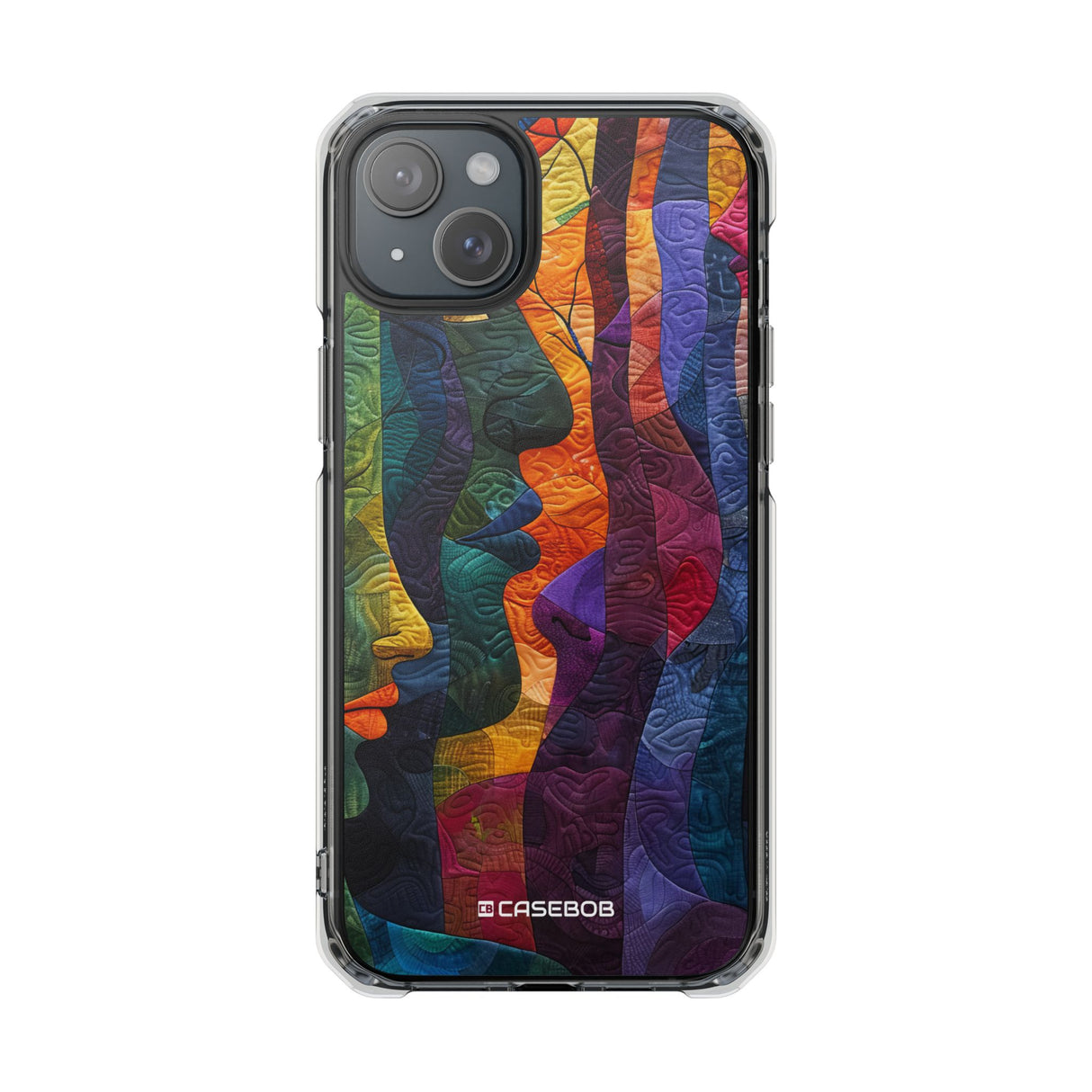 Interwoven Vibrance - Phone Case for iPhone (Clear Impact - Magnetic)