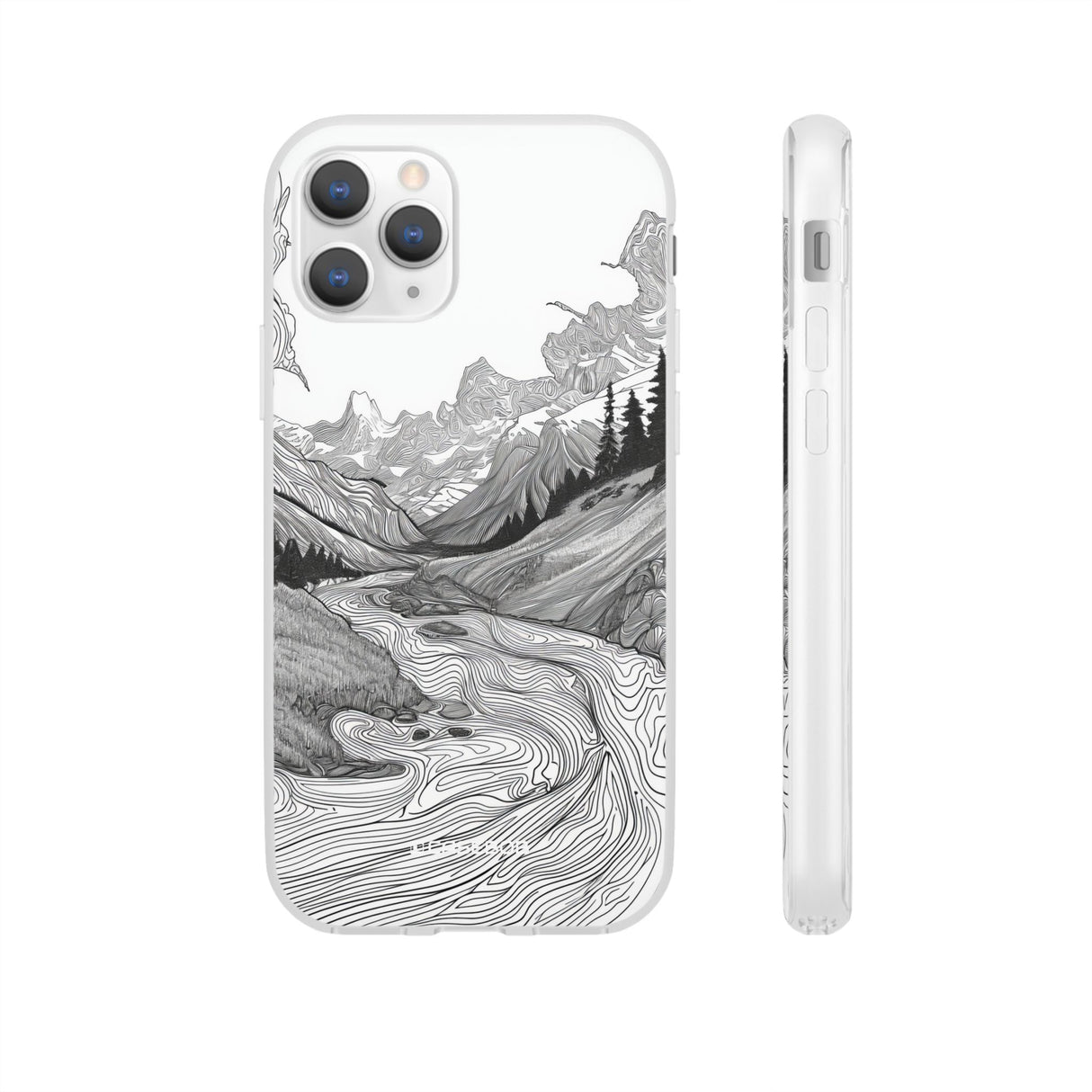 Monochrome Serenity | Flexible Phone Case for iPhone