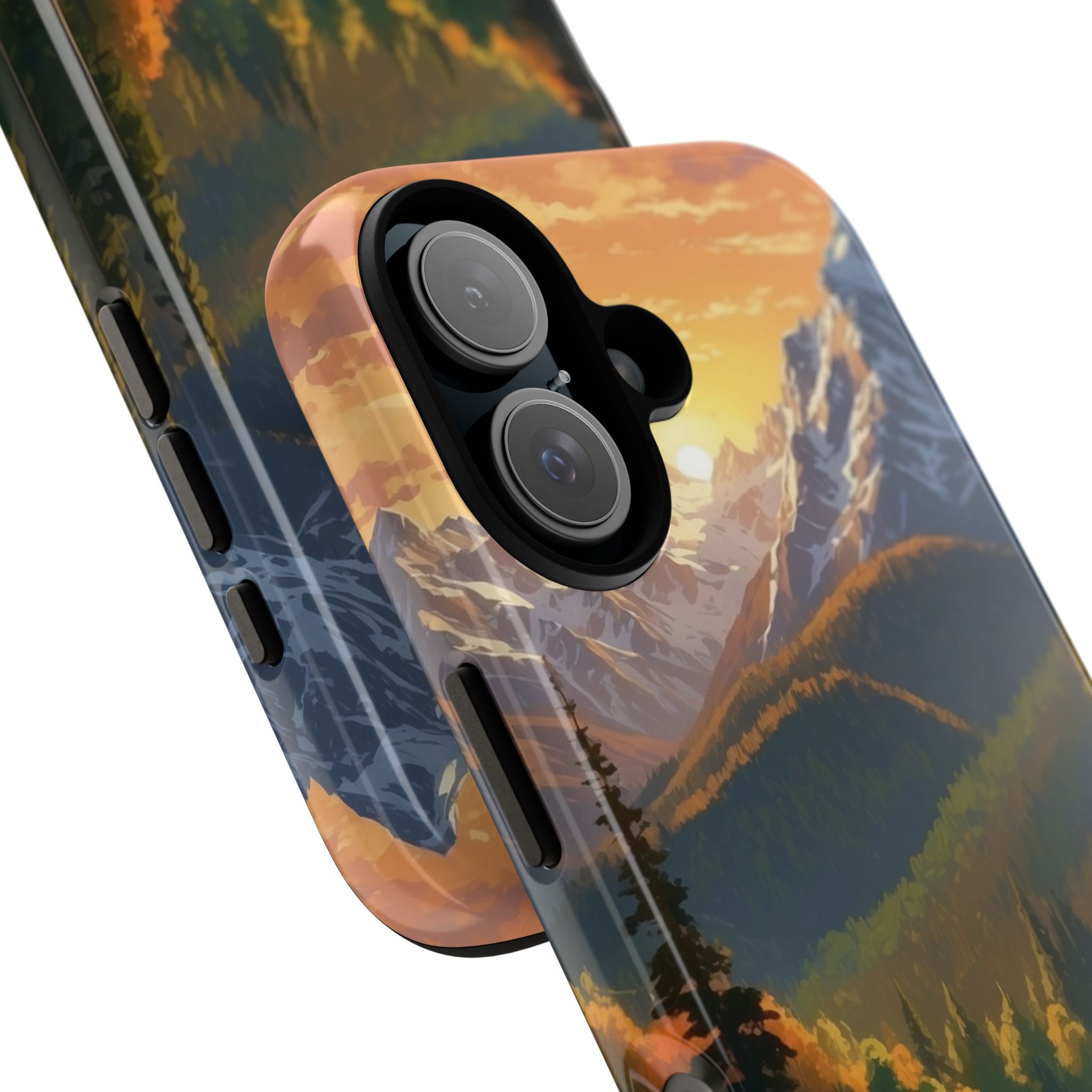 Mountain Reflections Glimmer - iPhone Case