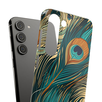 Art Nouveau Peacock Elegance Samsung S23 - Slim Phone Case