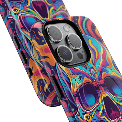Flaming Skull iPhone 15 Pro Case - Tough+