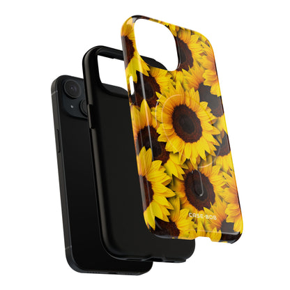 Sunflower Glow iPhone 15 Case - Tough+