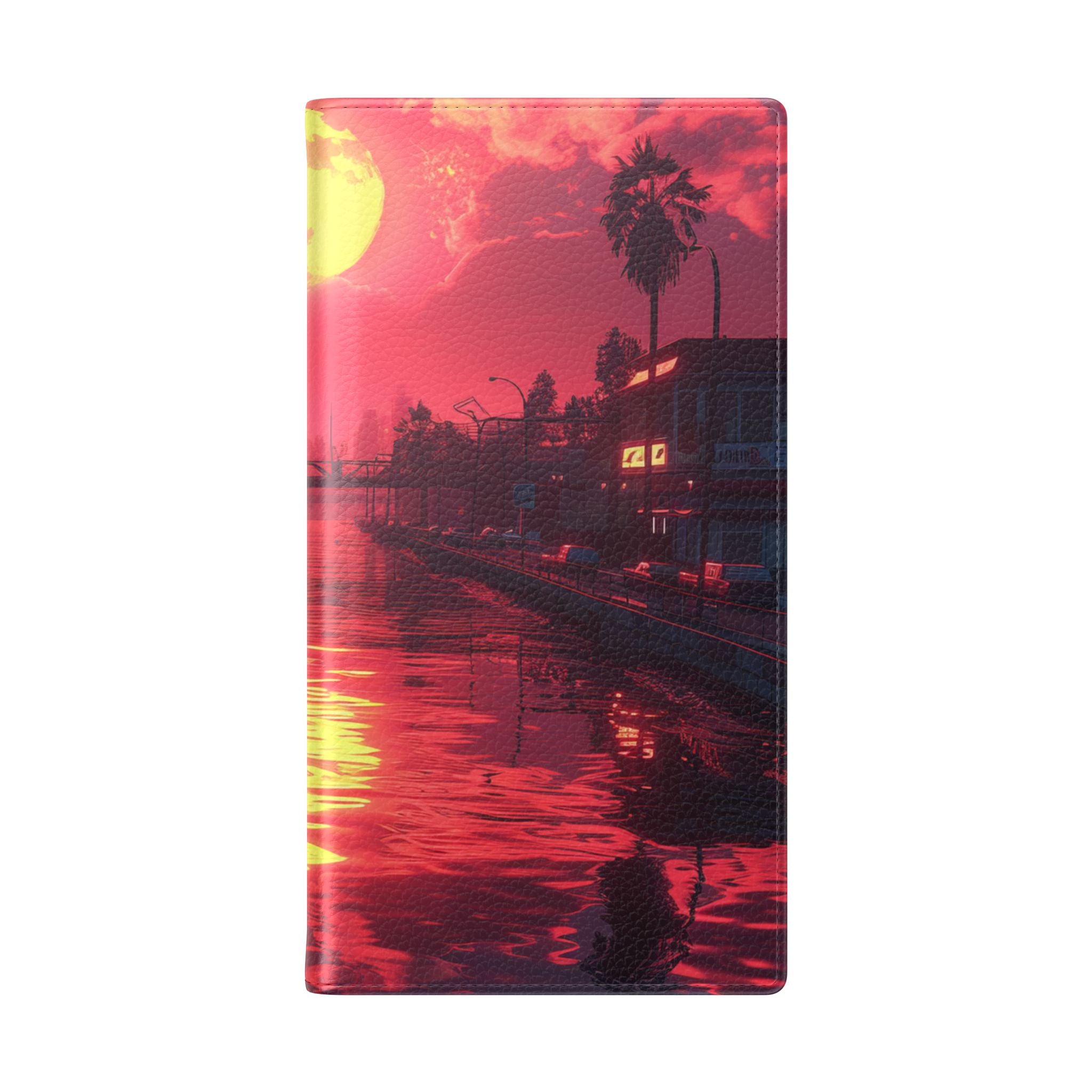 Yellow Moon Reflection - Samsung S23 Ultra Case - Wallet