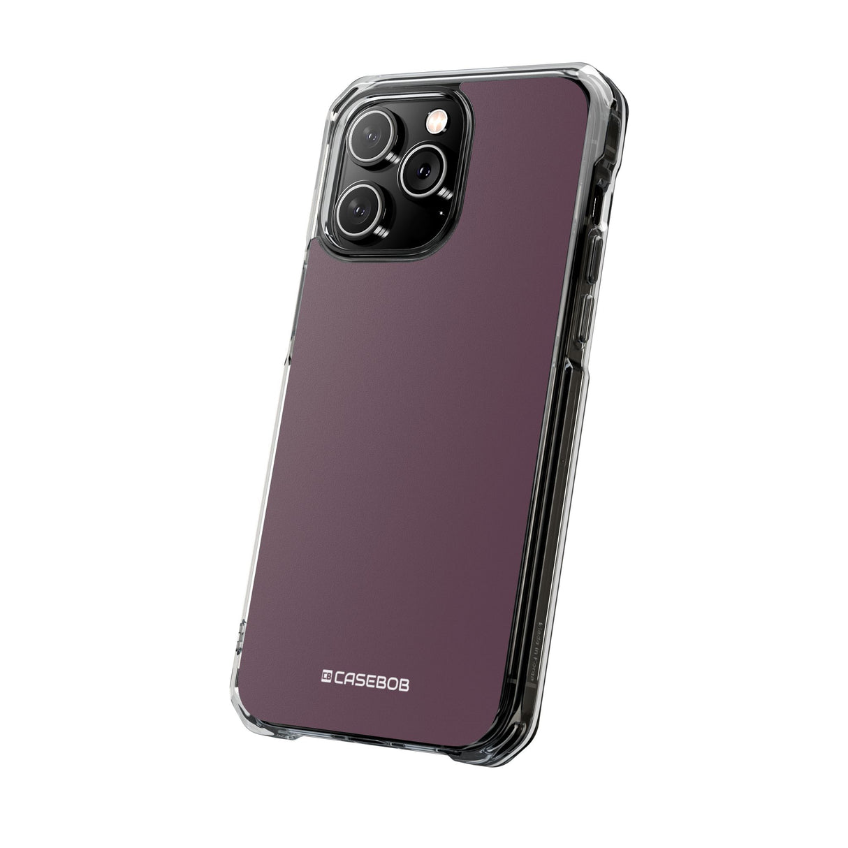 Aubergine | Handyhülle für iPhone (Clear Impact Case - Magnetisch) 