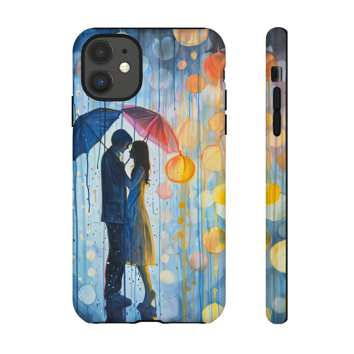 Rainy Day Love Umbrellas - Protective Phone Case