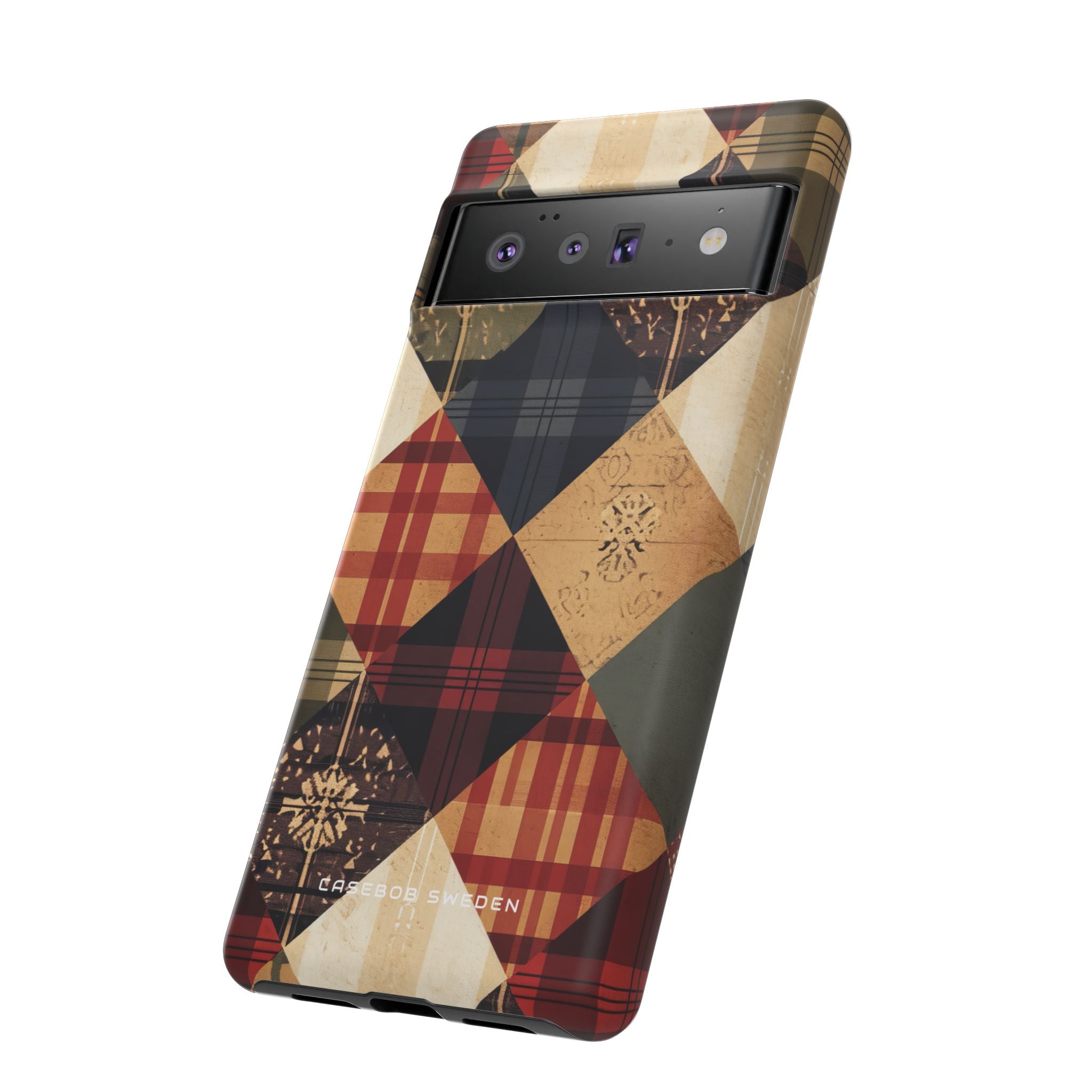 Rustic Geometric Patchwork Harmony Google Pixel 6 - Tough Phone Case