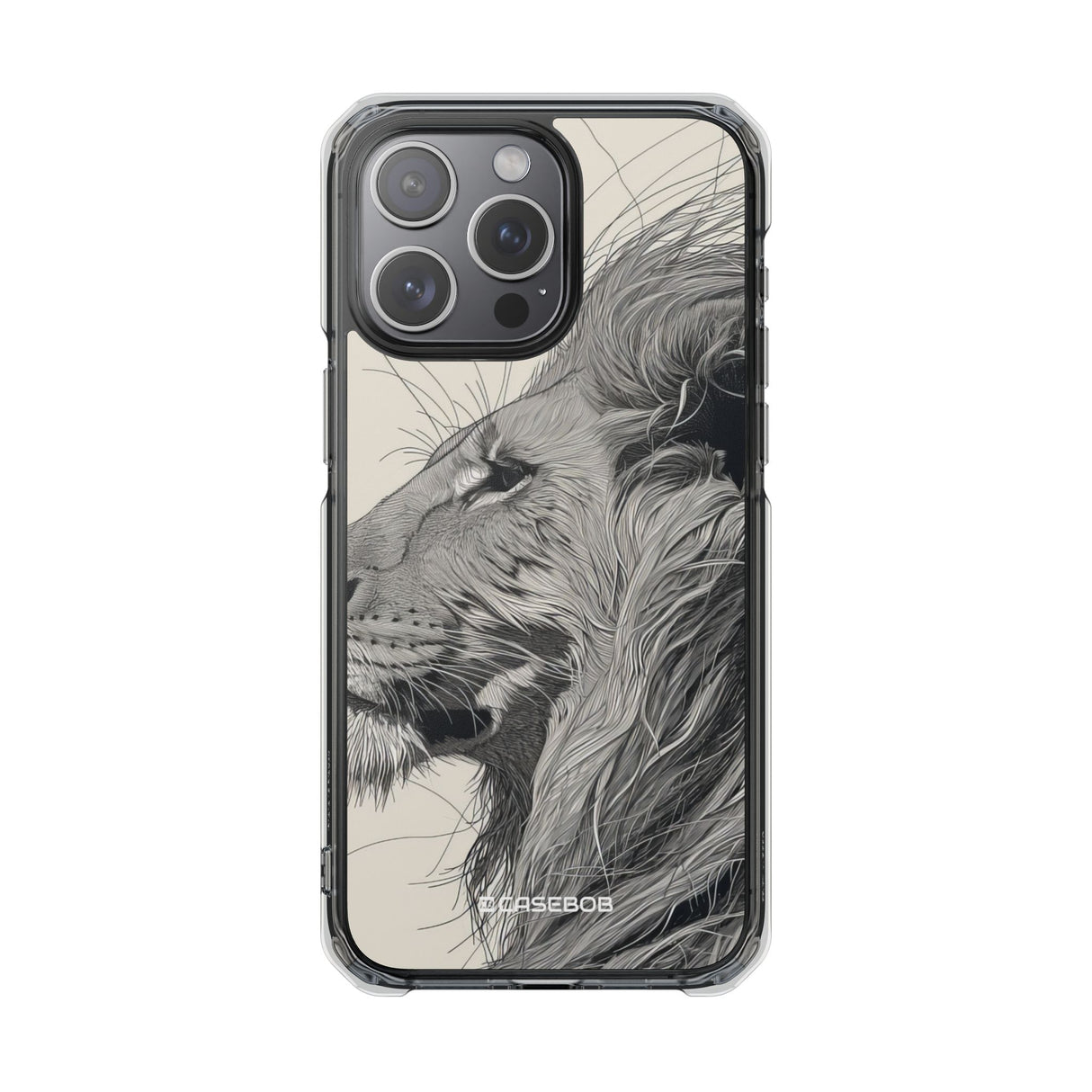 Majestic Linework - Phone Case for iPhone (Clear Impact - Magnetic)