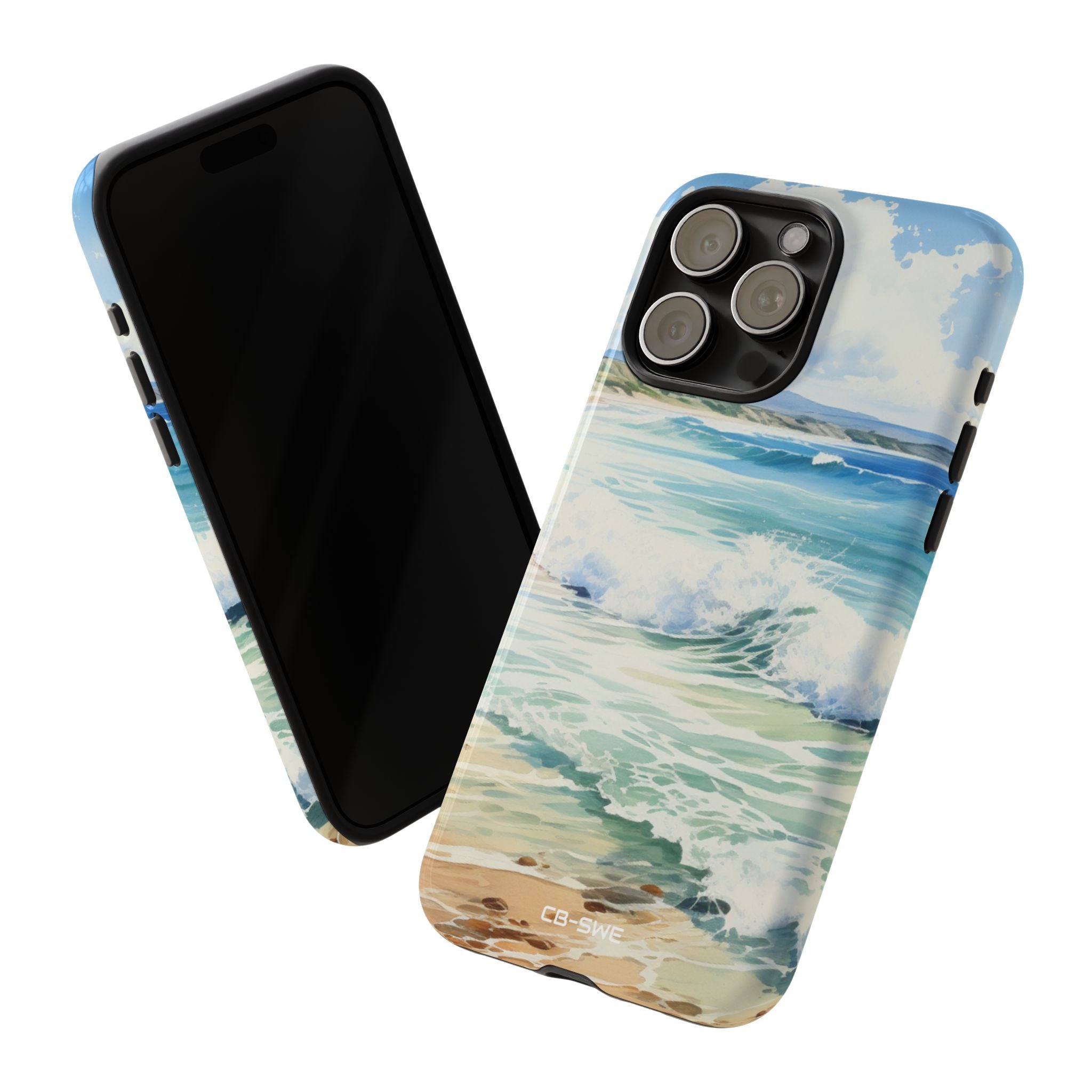 Serene Coastal Watercolors - iPhone Case