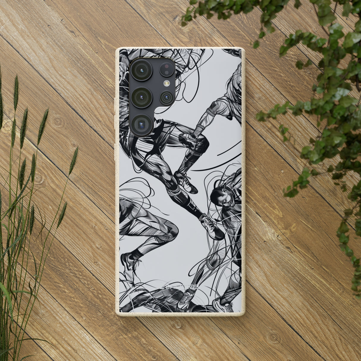 Dynamic Athletic Surrealism | Biodegradable Phone Case