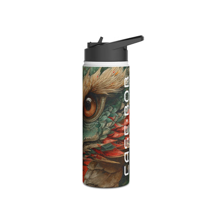 Dragon's Gaze Crimson - Stainless Steel Water Bottle