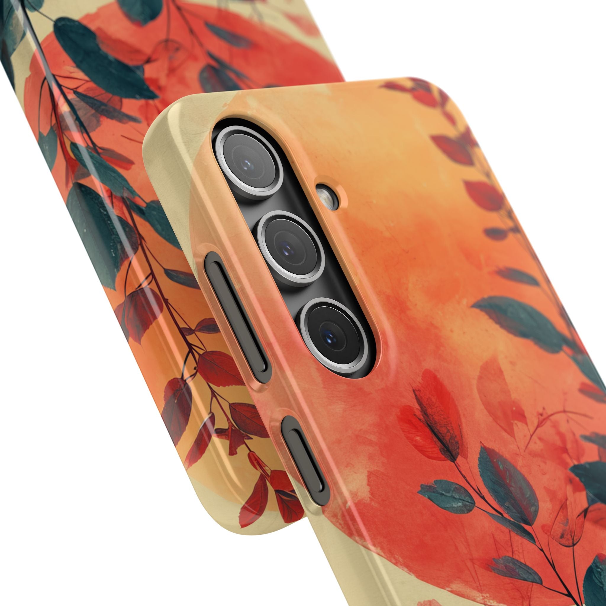 Orange Sun Harmony - Slim Samsung S24 Phone Case