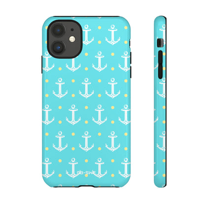 Nautical Anchors & Dots - iPhone Case