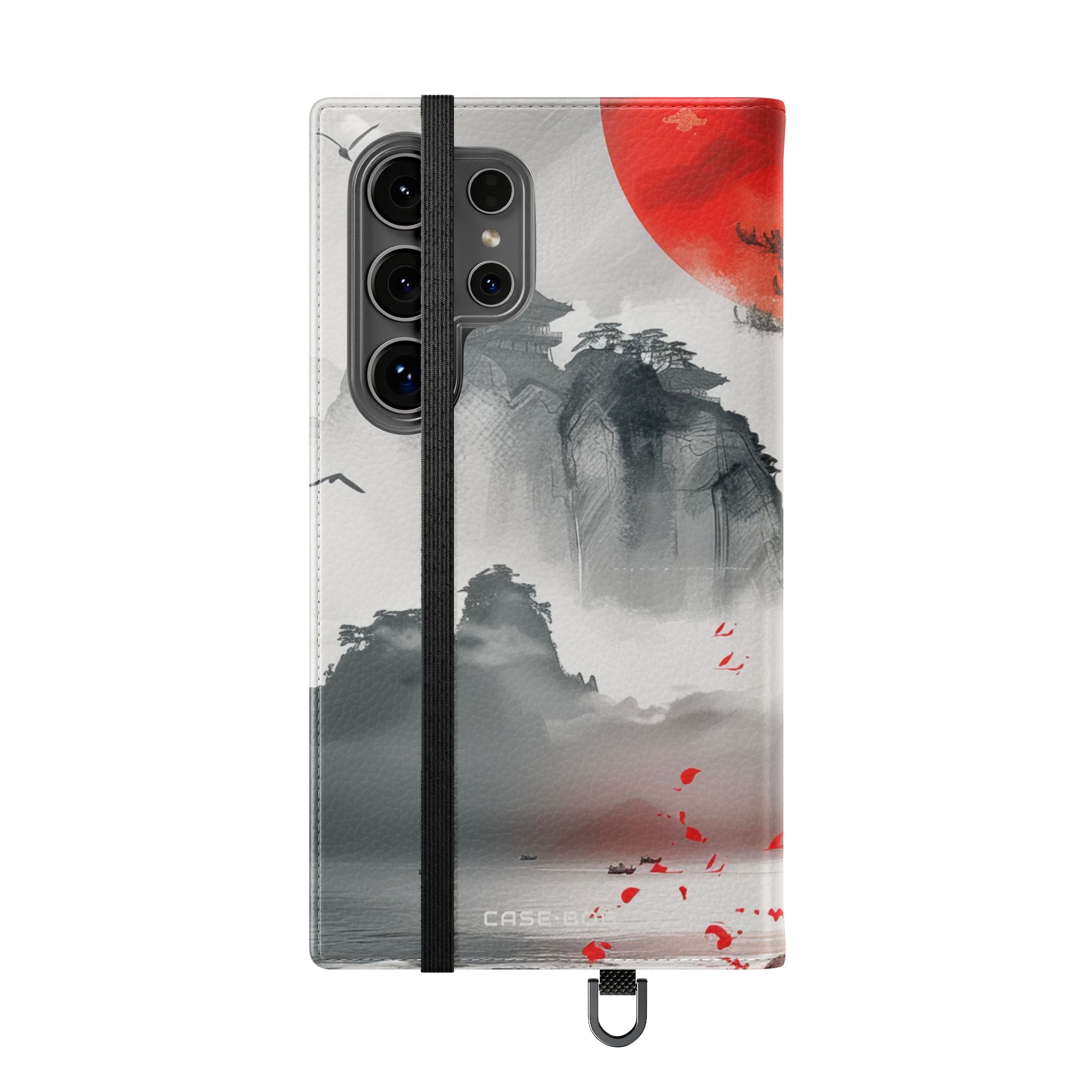 Rode Zon Sereniteit - Samsung S24 Ultra Case - Portemonnee