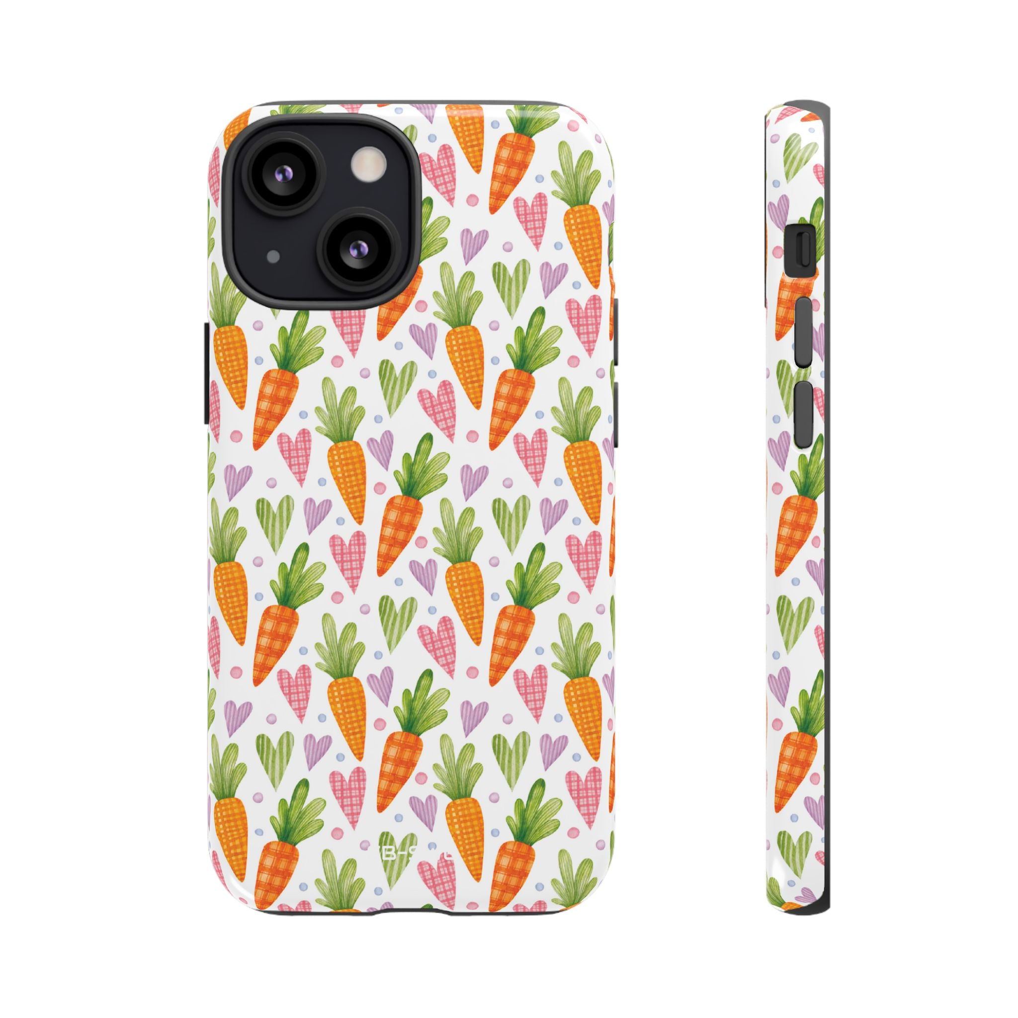 Carrots Embrace Hearts - iPhone Case