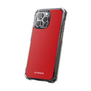 Venetian Red | Phone Case for iPhone (Clear Impact Case - Magnetic)