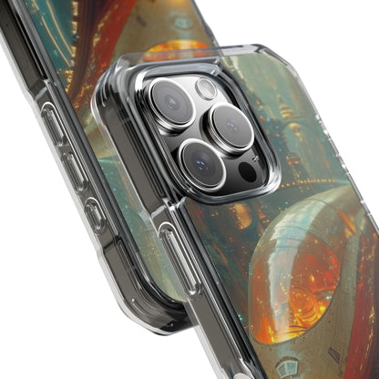 Futuristic Train Odyssey iPhone 16 - Impact Clear+