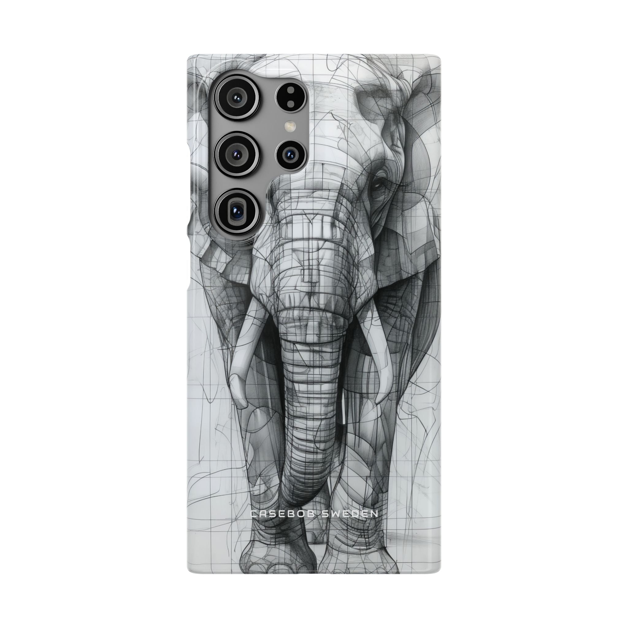 Elephant Line Geometry Samsung S23 - Slim Phone Case