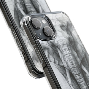 Technic Elephant – Handyhülle für iPhone (Clear Impact – Magnetisch)