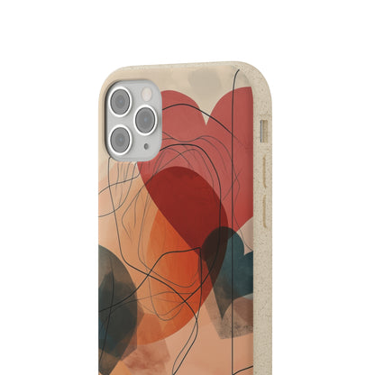 Abstract Heart Harmony | Biodegradable Phone Case