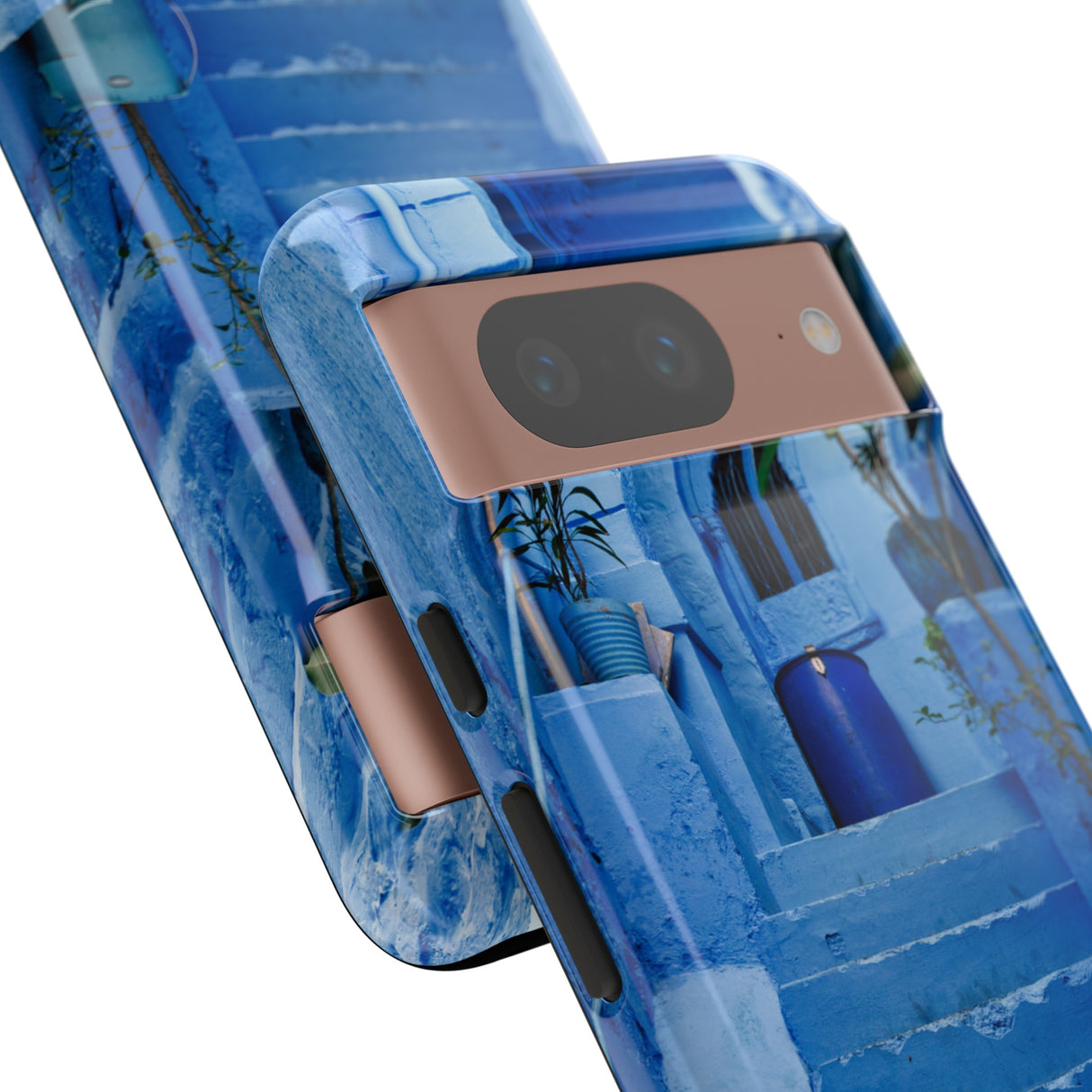 Blue City Morocco - Protective Phone Case