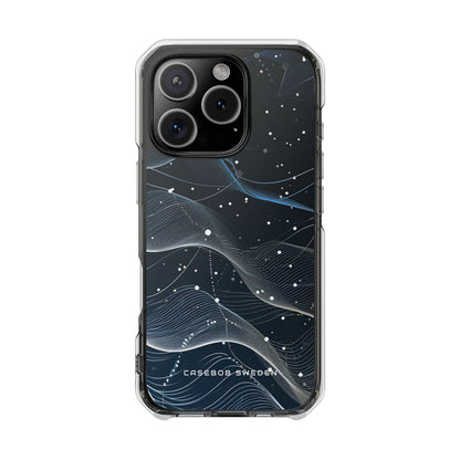 Gradient Neural Waves iPhone 16 - Clear Impact Phone Case