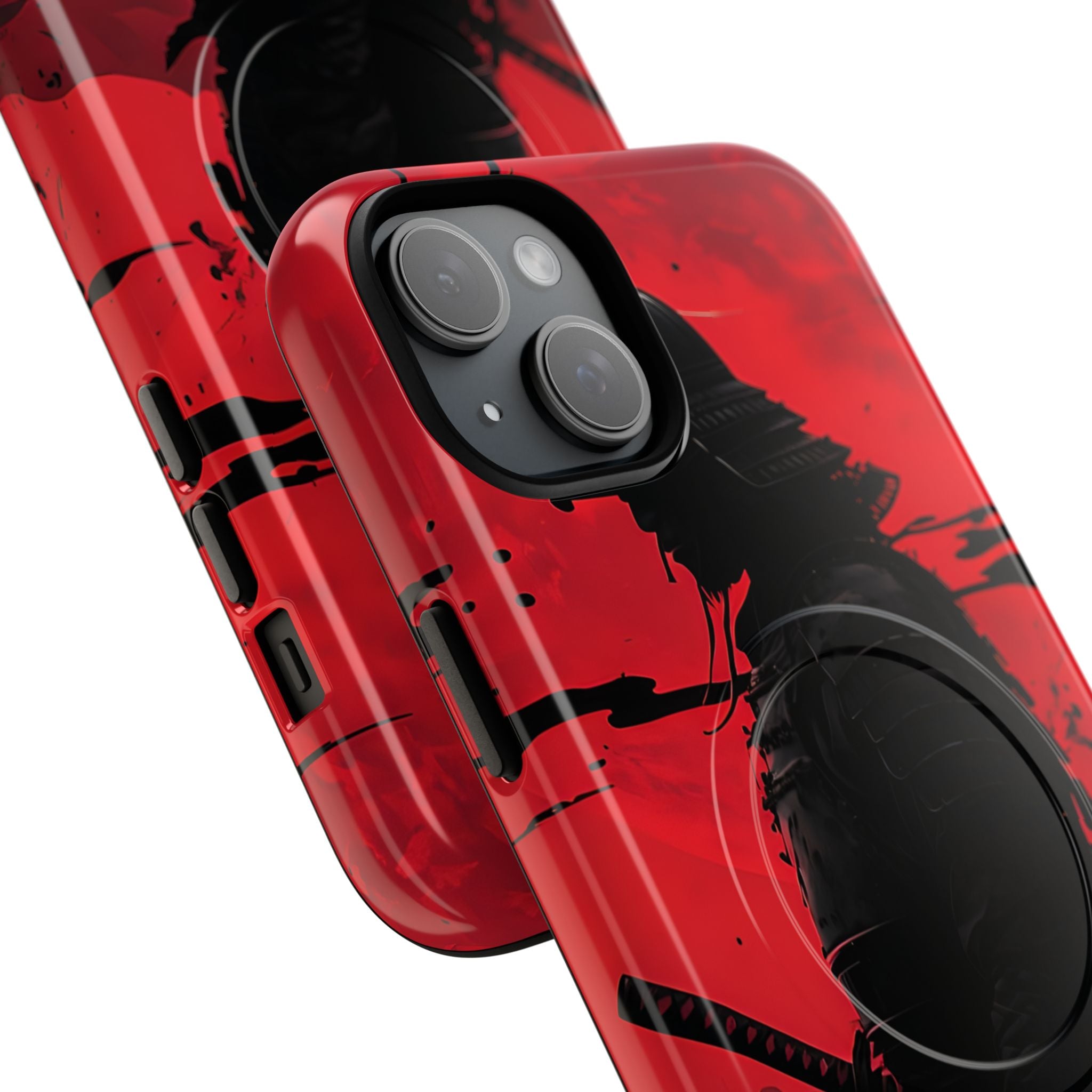 Crimson Samurai iPhone 15 Plus Case - Tough+