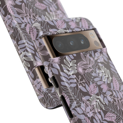 Dark Purple Leaf - Protective Phone Case