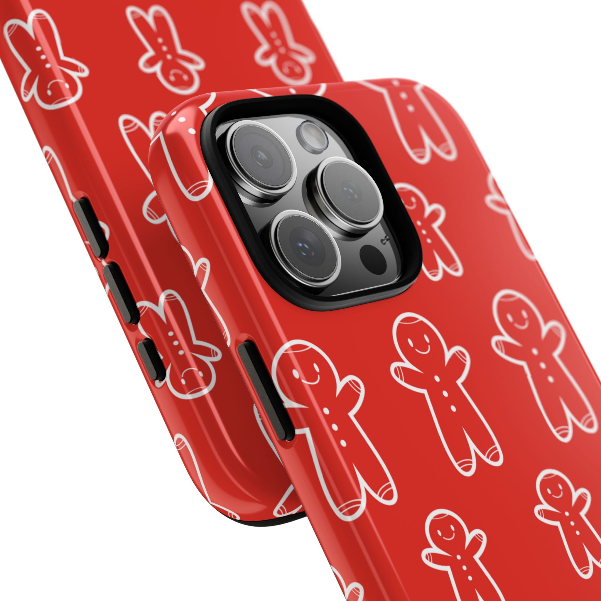 Gingerbread Men Play - iPhone Case