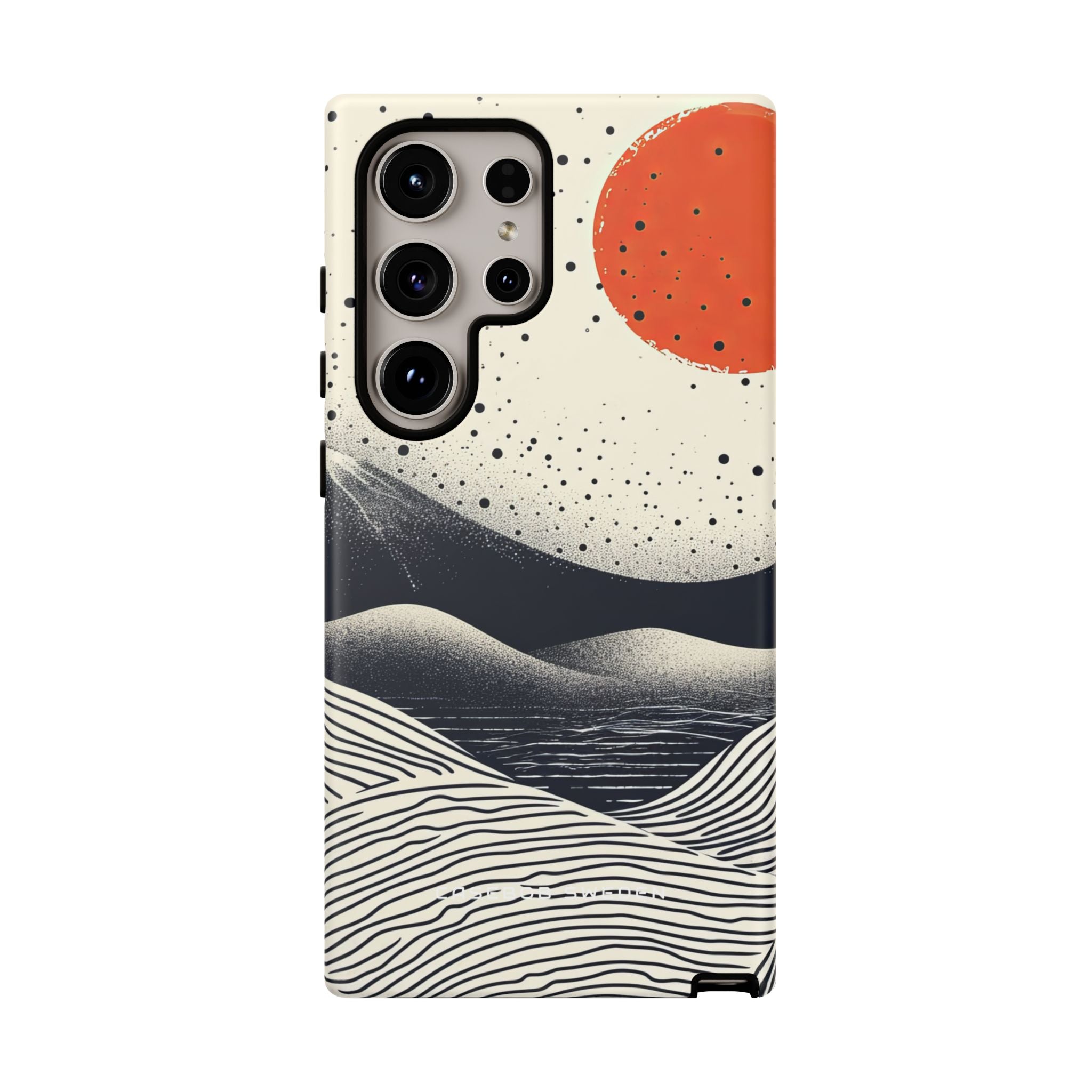 Red Sun Over Flowing Horizons Samsung S24 - Tough Phone Case