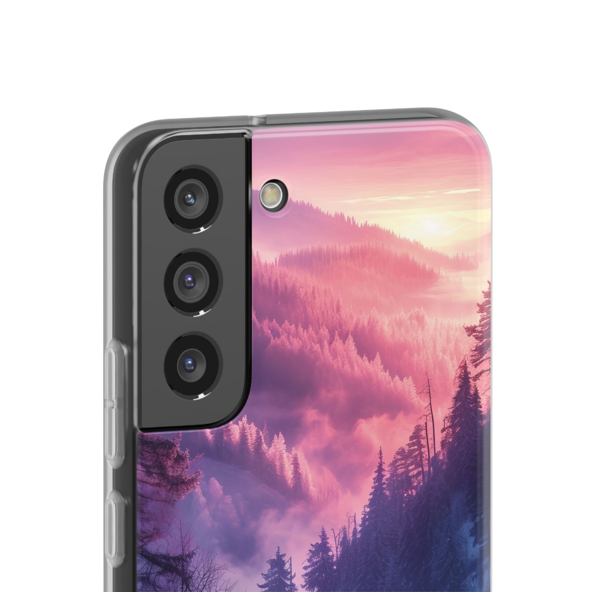 Misty Forest Serenity - Flexi Samsung S22 Phone Case