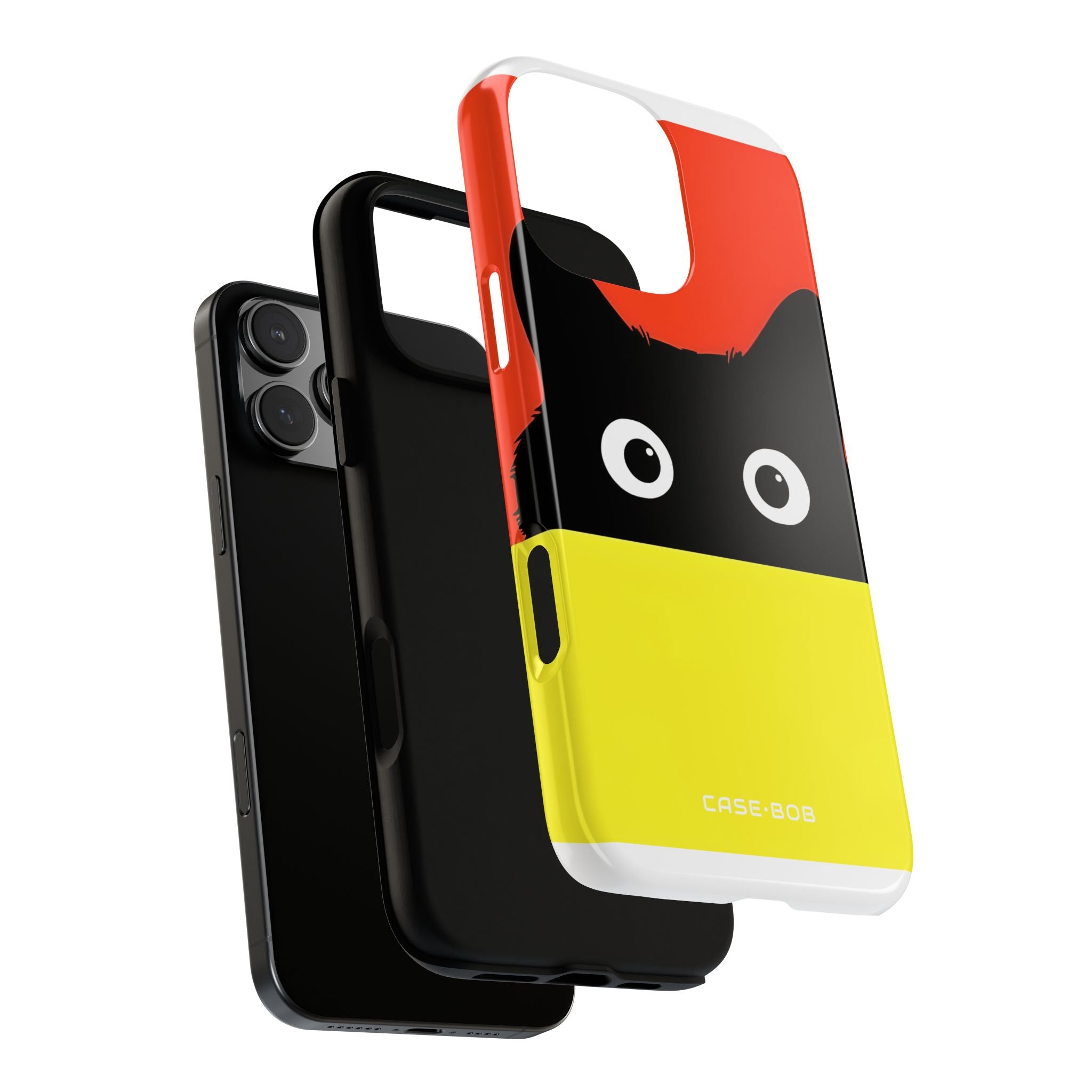 Peekaboo Cat Crimson iPhone 16 Pro Max Case - Tough