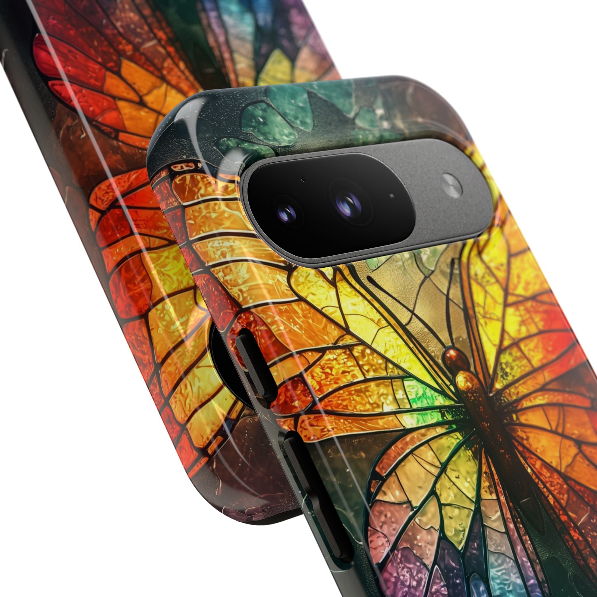 Stained Glass Butterfly Google Pixel 9 Case - Tough