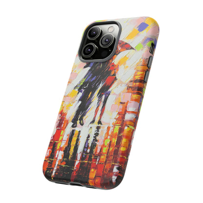 Oil Panting - Enamoured under Umbrella - Protective Phone Case