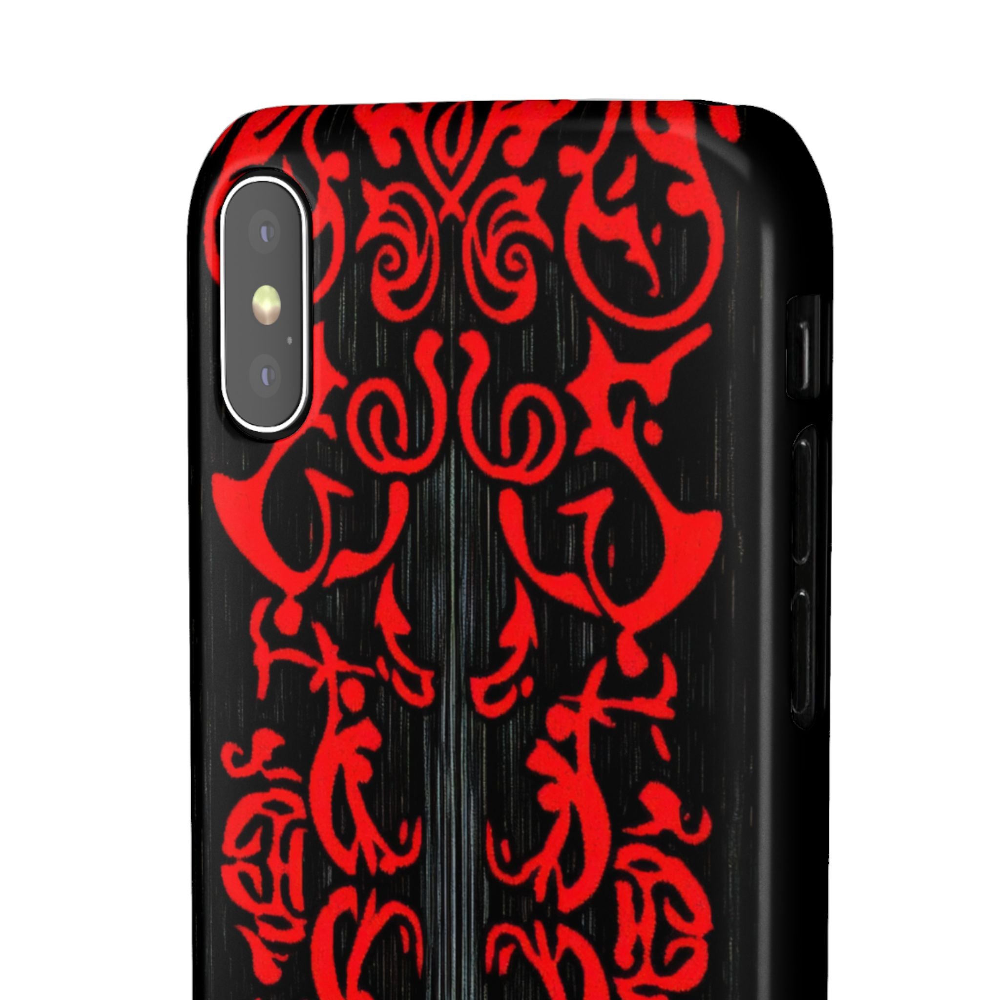 Gothic Crimson Symmetry  iPhone X - Slim Phone Case