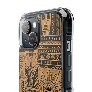 Ancient Ethnic Tapestry - Phone Case for iPhone (Clear Impact - Magnetic)