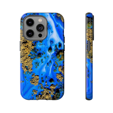 Blue River Ink Art iPhone Case (Protective) iPhone 14 Pro Glossy Phone Case