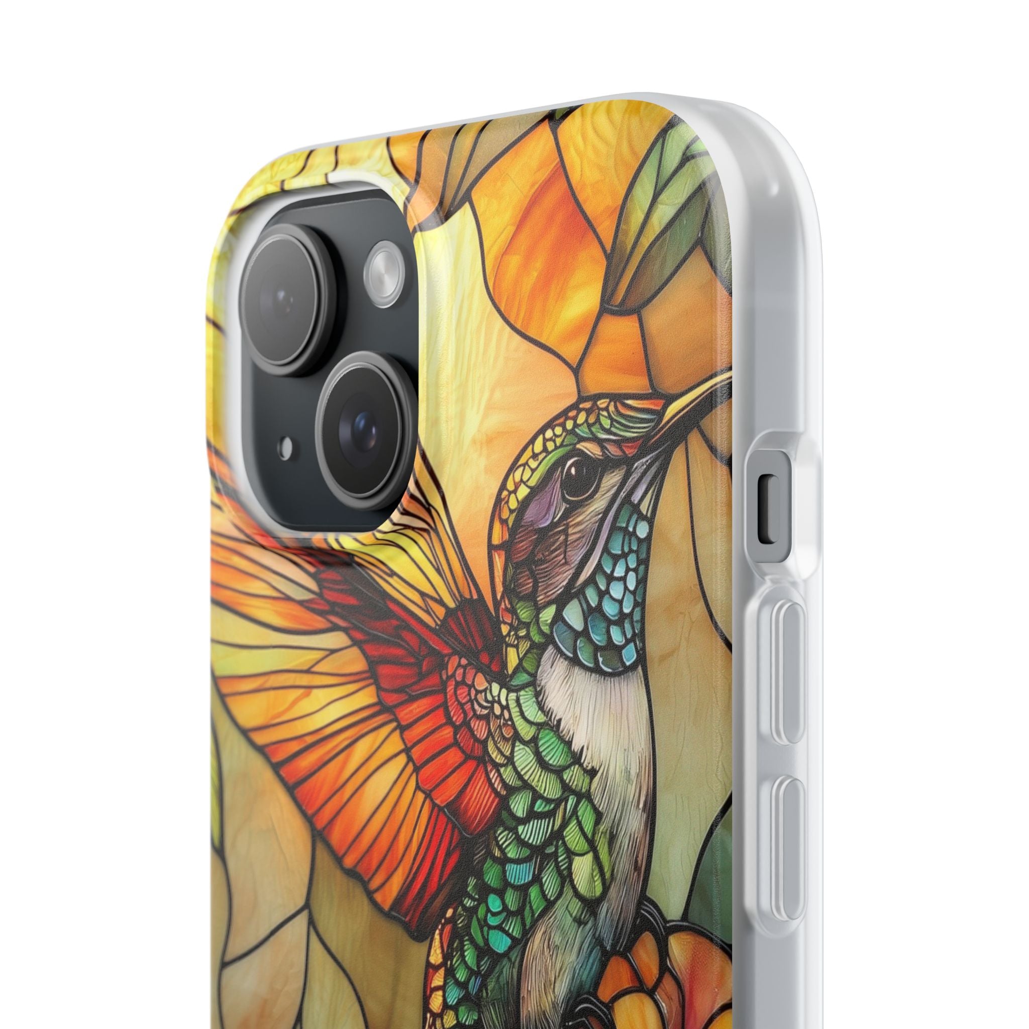 Hummingbird Radiance iPhone 15 Case - Soft