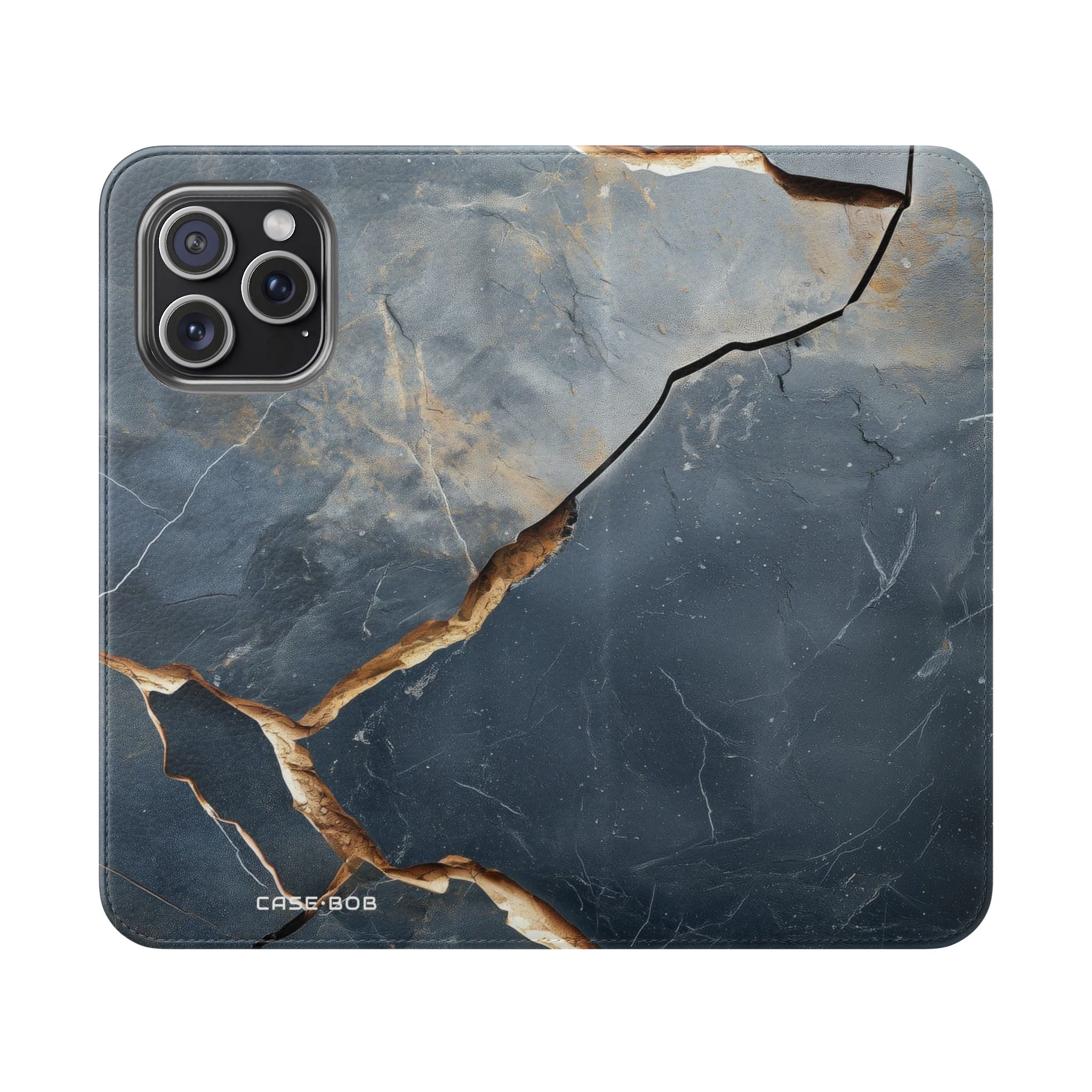 Kuparinen Crackscape - iPhone 15 Pro Max -lompakkokotelo