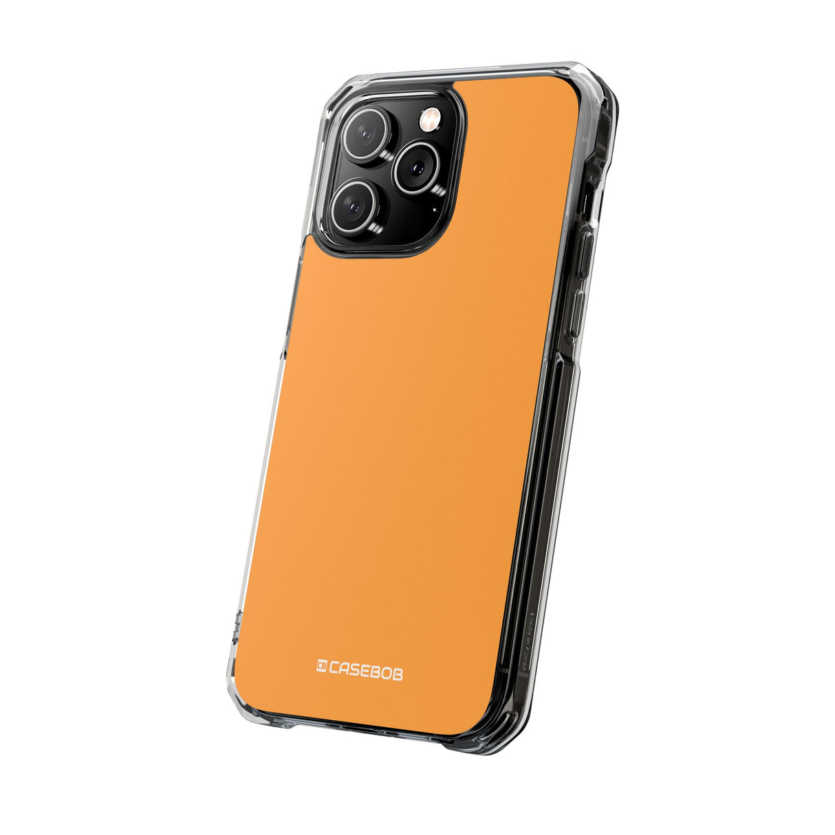 Neon Carrot | Handyhülle für iPhone (Clear Impact Case – magnetisch) 