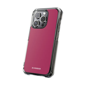 Maroon | Phone Case for iPhone (Clear Impact Case - Magnetic)