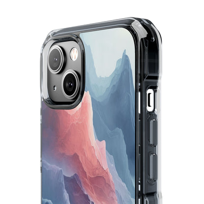 Mountain Wave Serenity - Clear Impact iPhone 14 Phone Case