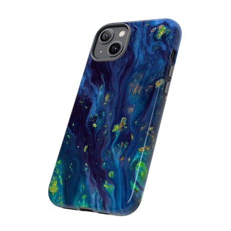 Green Opal Ink Art iPhone Case (Protective) Phone Case