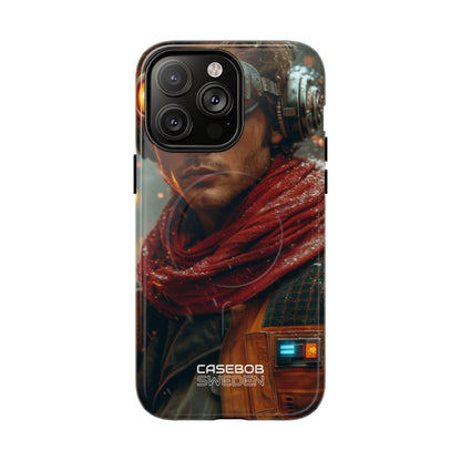 Futuristic Steampunk Explorer iPhone 14 - Tough+