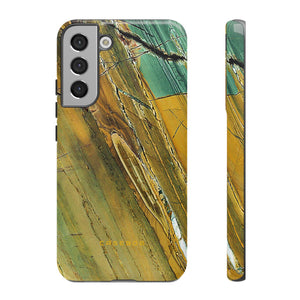 Cracked Yellow - Protective Phone Case